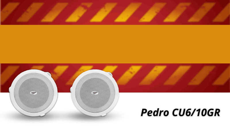 Loa cảnh báo Pedro CU6/10GR mạnh mẽ, tần số đáp ứng rộng từ 20Hz - 20kHz