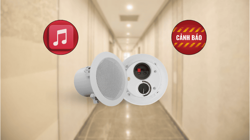 Với dải tần đáp ứng rộng, loa vừa có thể phát cảnh báo, vừa có thể phát nhạc nền linh hoạt