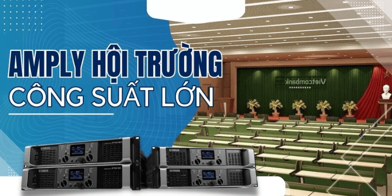 Amply sân khấu hội trường đáp ứng tốt các hệ thống có diện tích ~100 nguời Amply sân khấu hội trường đáp ứng tốt các hệ thống có diện tích ~100 nguời