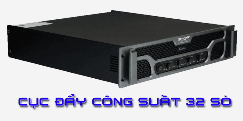 Cục đẩy công suất 32 sò gồm có 32 transistor công suất được lắp bên trong