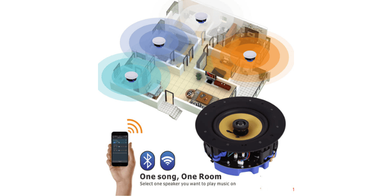 Loa âm trần kết nối wifi dễ bị ảnh hưởng bởi nhiễu sóng và khoảng cách