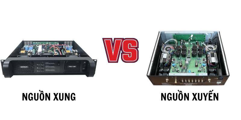 So sánh cục đẩy nguồn xung với nguồn xuyến